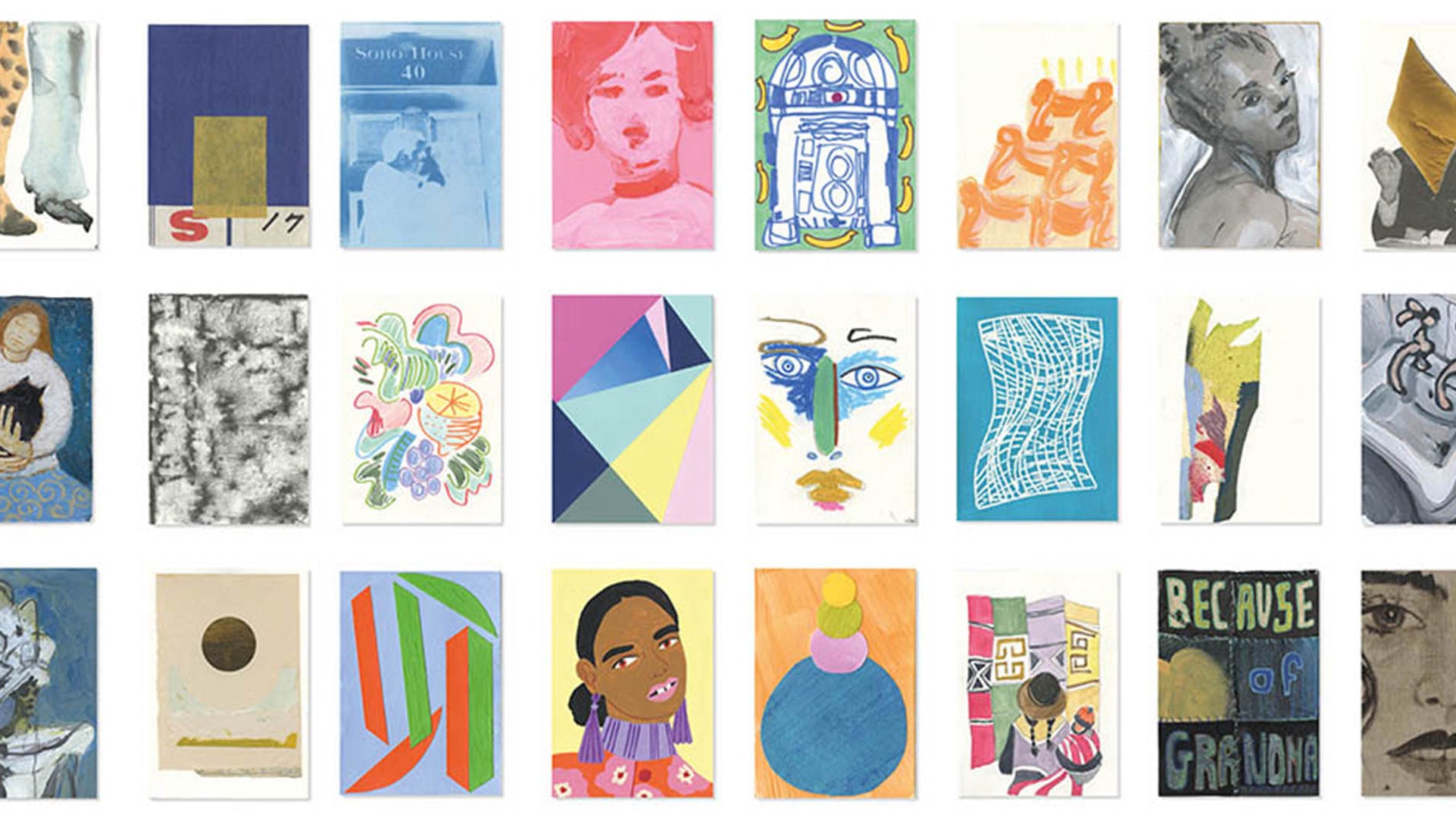 Artist Talk: Art on a Postcard for International Women's Day - AllBright Club, Mayfair