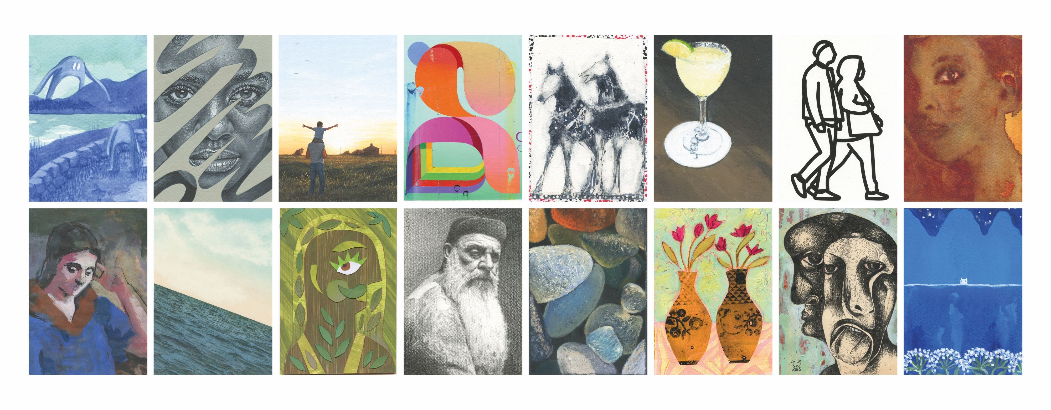 Art on a Postcard's final Winter Postcard Auction