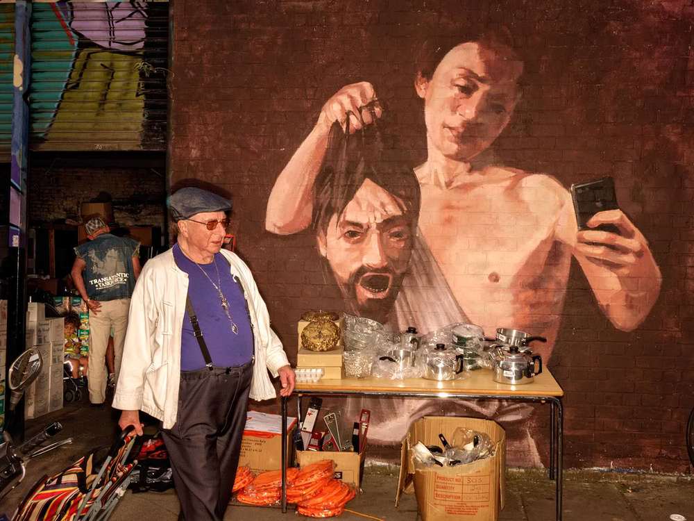 A Cosmic Collision; Urban Art and Street Photography