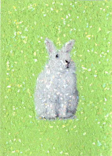 Lot 101 - Paula Urzica - Tiny Green Bunny