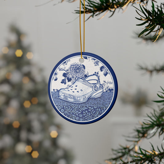 Ceramic Ornaments - Haus of Lucy Christmas Croc