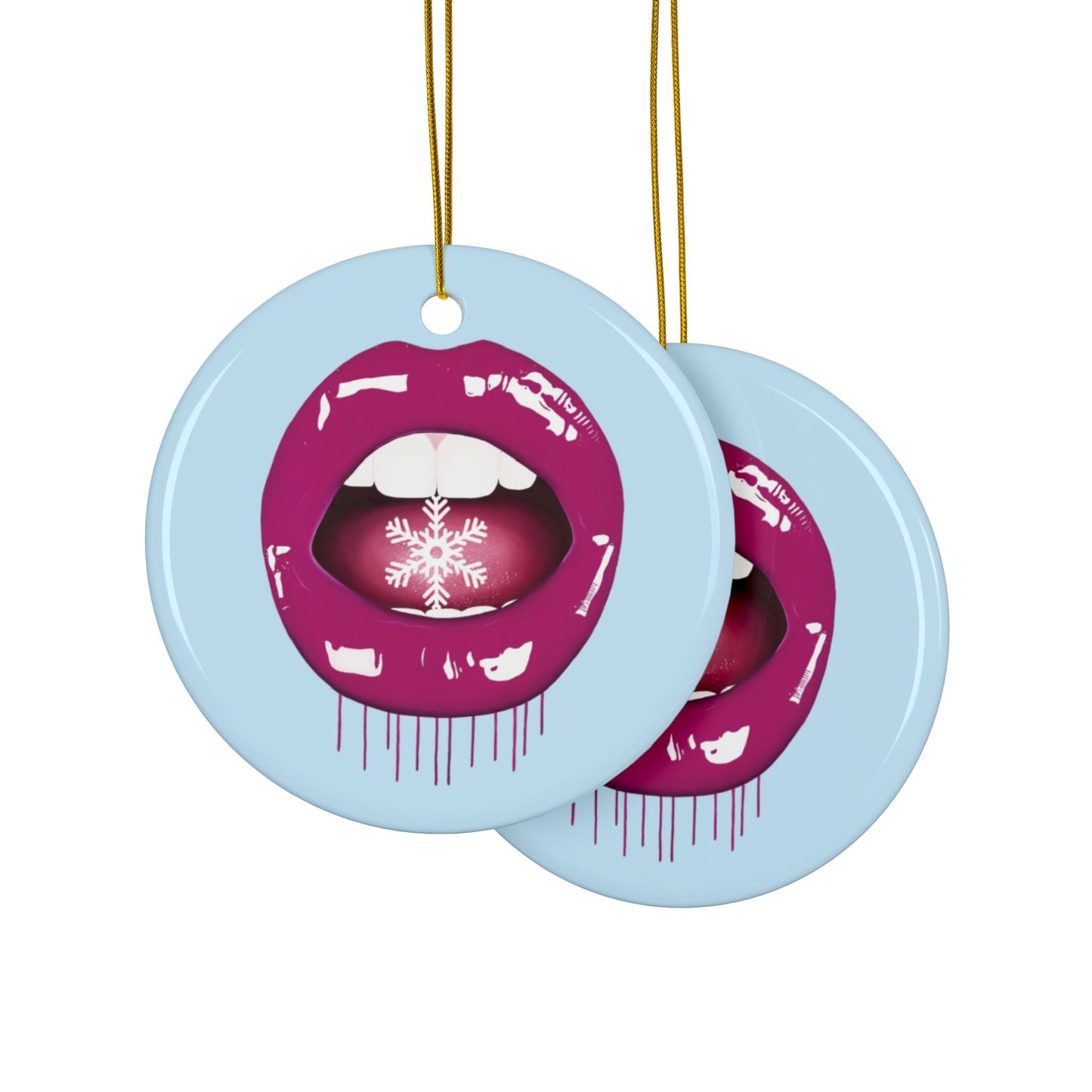 Christmas Ceramic Ornaments - Ice Pop by Sara Pope