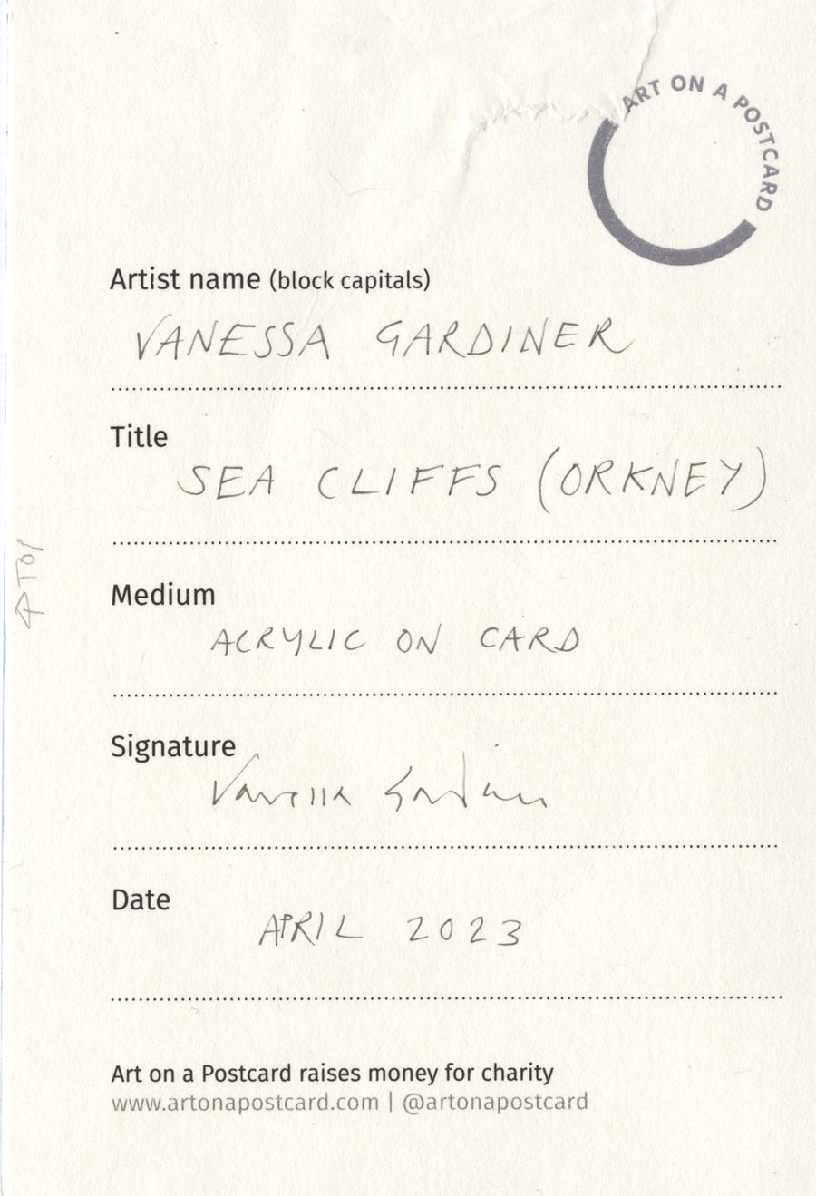 Lot 123 - Vanessa Gardiner - Sea Cliffs (Orkney)