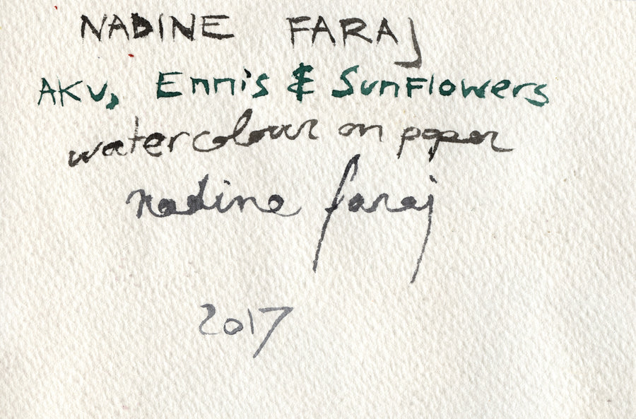 Lot 18 - Nadine Faraj - Aku, Ennis and Sunflowers