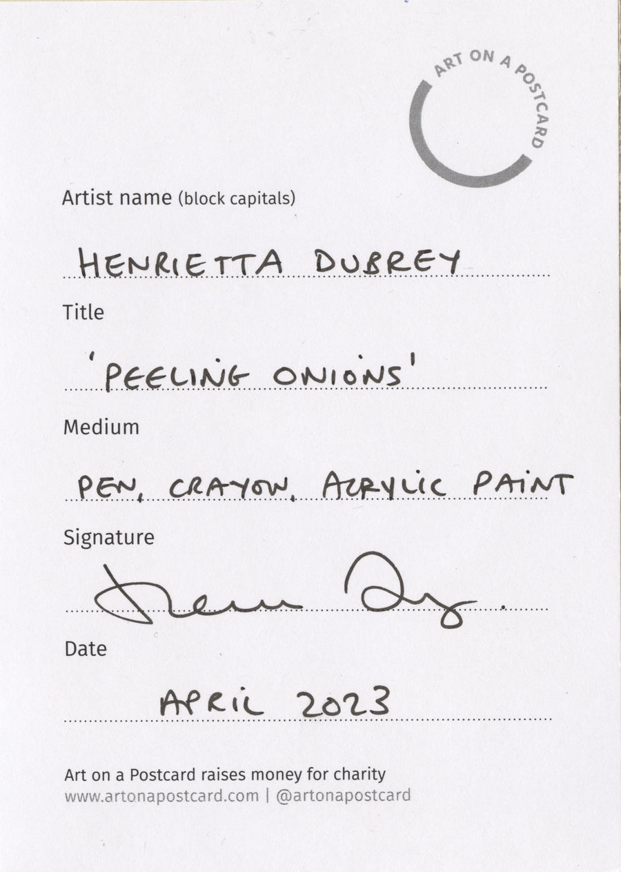 Lot 190 - Henrietta Dubrey - Peeling Onions
