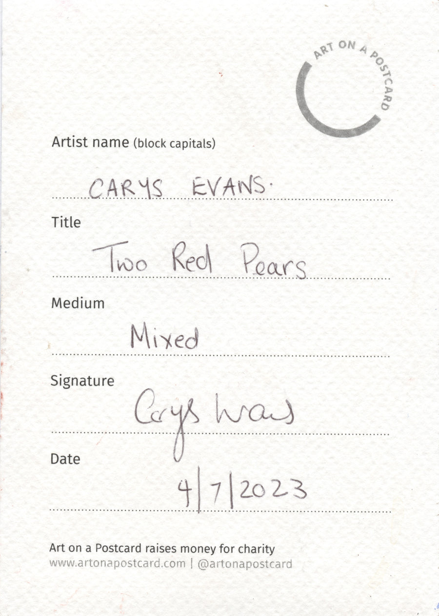 Lot 216 - Carys Evans - Two Red Pears