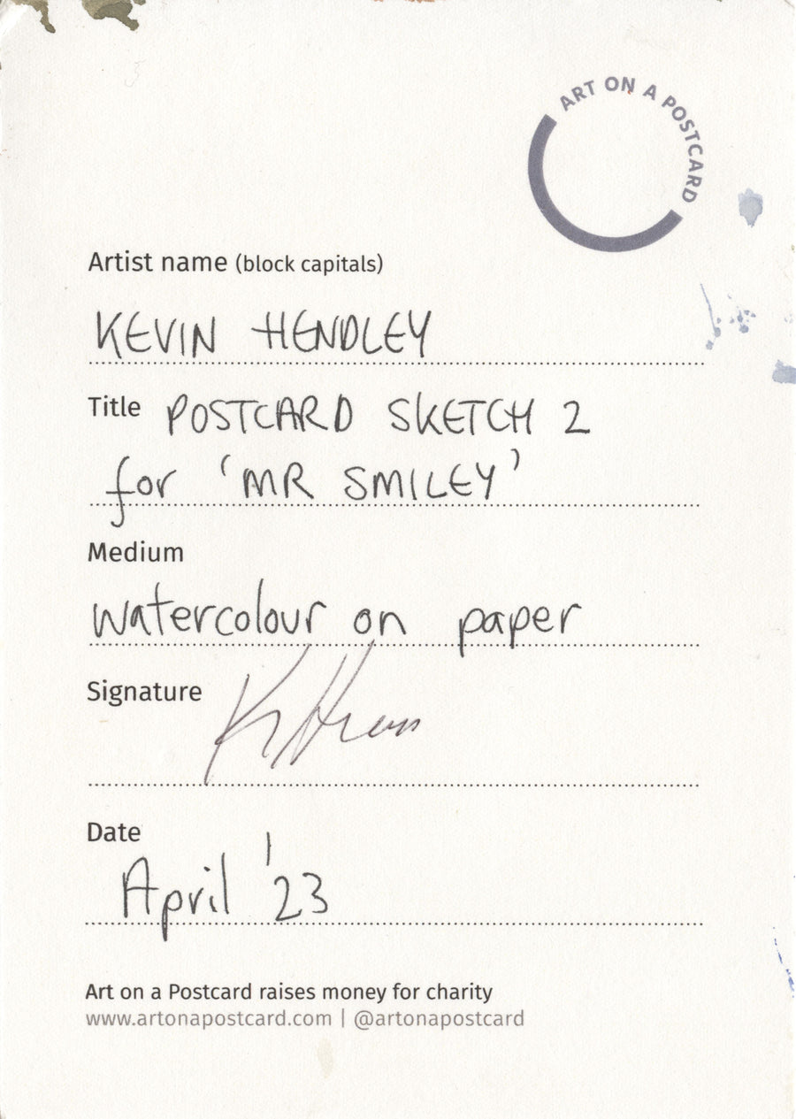 Lot 23 - Kevin Hendley - Postcard Sketch 2 for 'Mr Smiley'