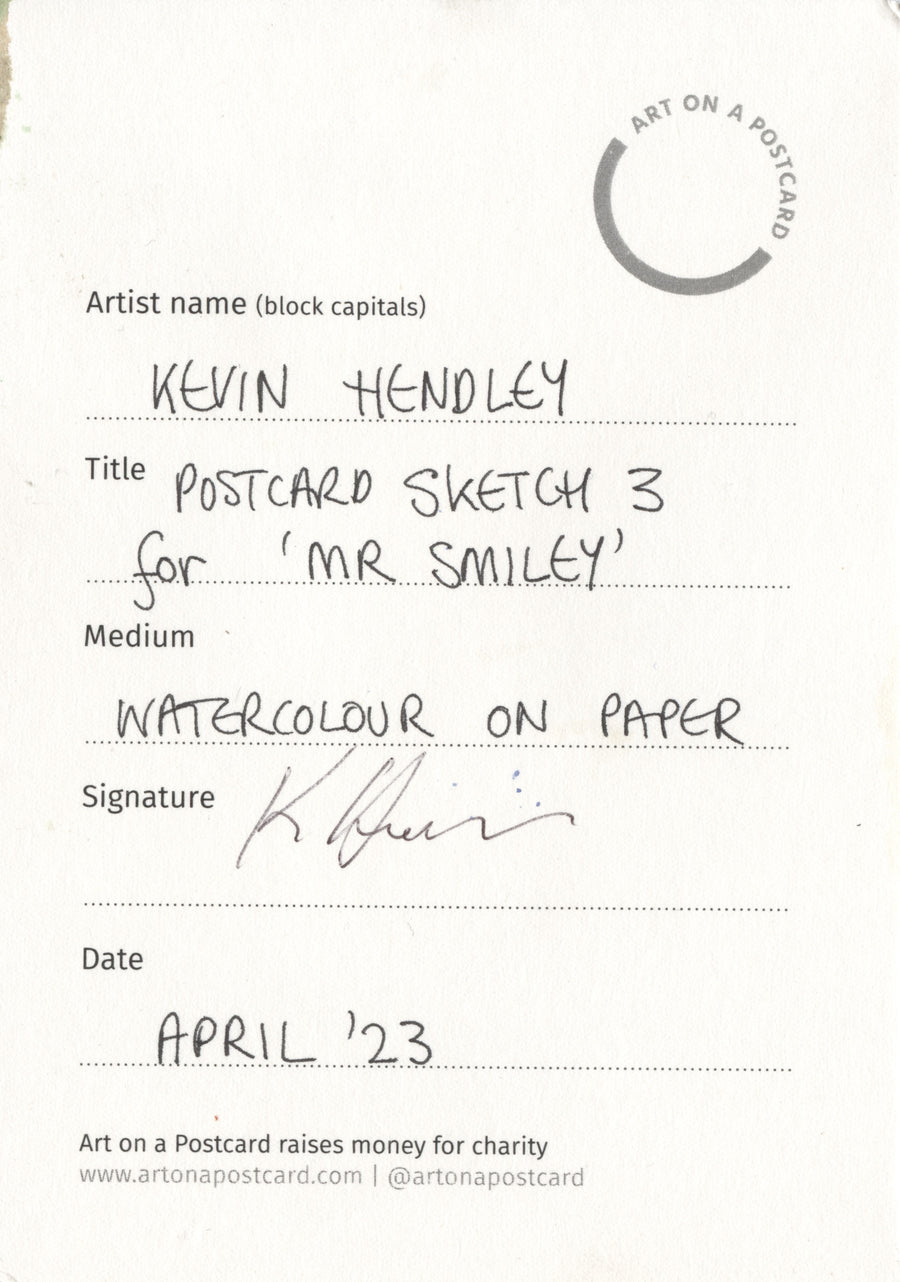 Lot 24 - Kevin Hendley - Postcard Sketch 3 for 'Mr Smiley'
