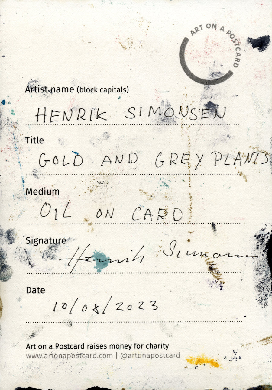 Lot 268 - Henrik Simonsen - Gold and Grey Plants