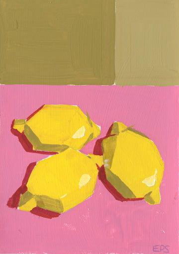 Lot 349 - Elizabeth Pybus Sutton - Three Lemons
