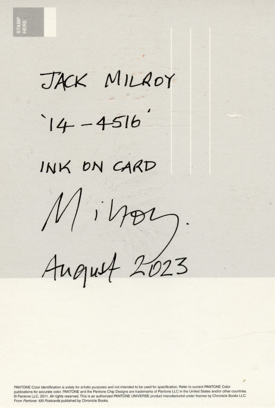 Lot 503 - Jack Milroy - 14-4516