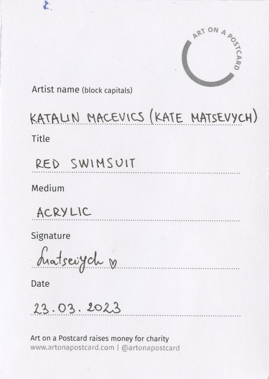 Lot 7 - Katalin Macevics (Kate Matsevych) - Red Swimsuit