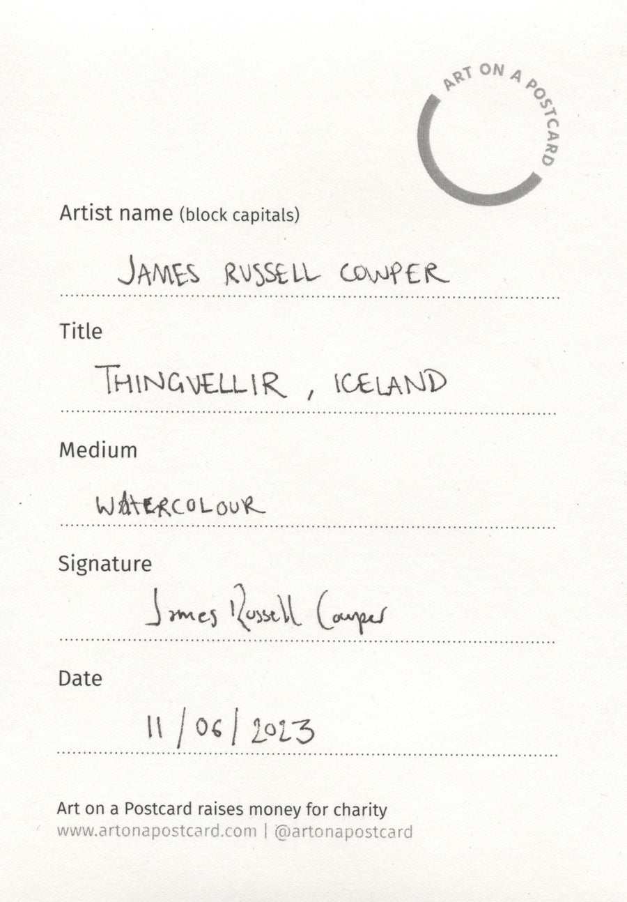 Lot 104 - James Russell Cowper - Thingvellir, Iceland