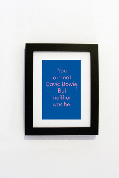 Alistair Gibbs - You are not David Bowie