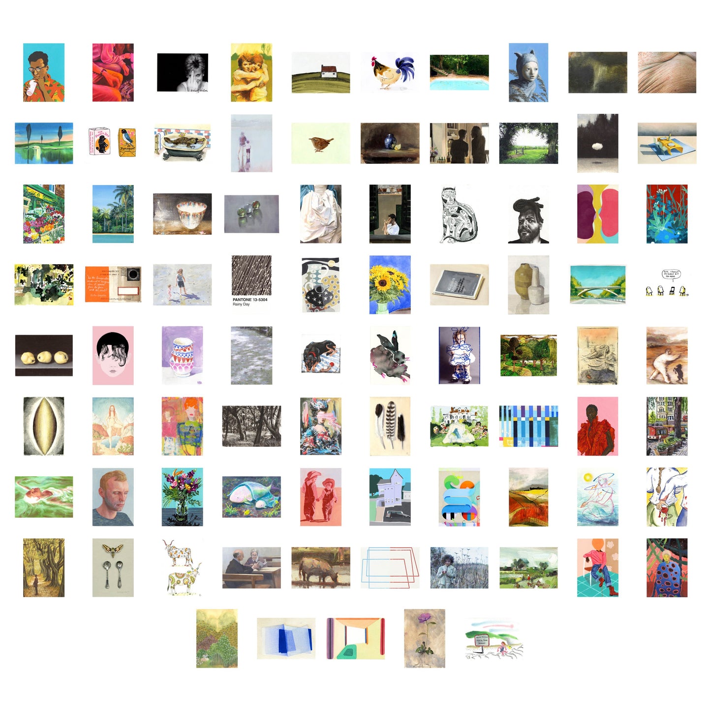 Art on a Postcard 2023 Boxset of 85 Cards