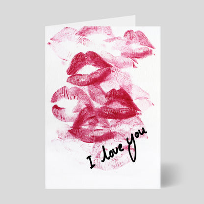 Sara Pope - I Love You - Greetings Card