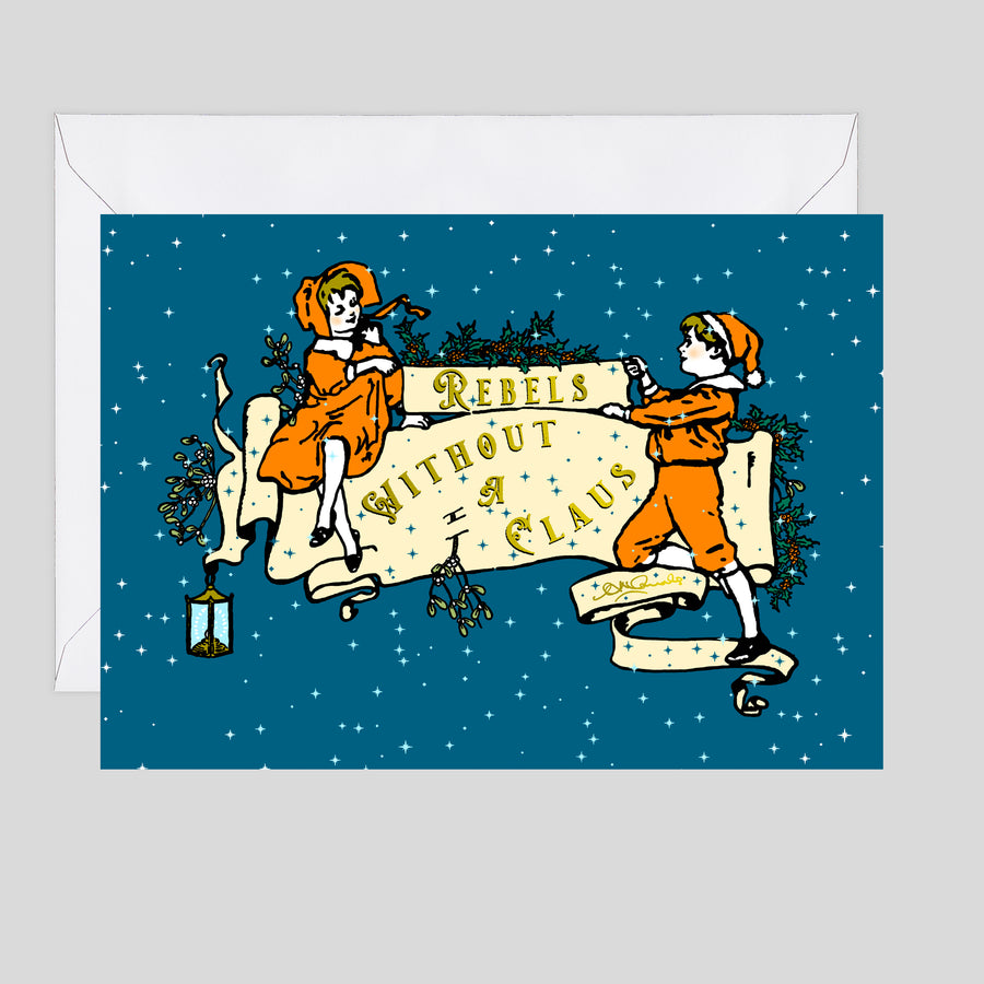 Ceal Warnants Christmas Card 8 Pack - Rebels Without A Claus