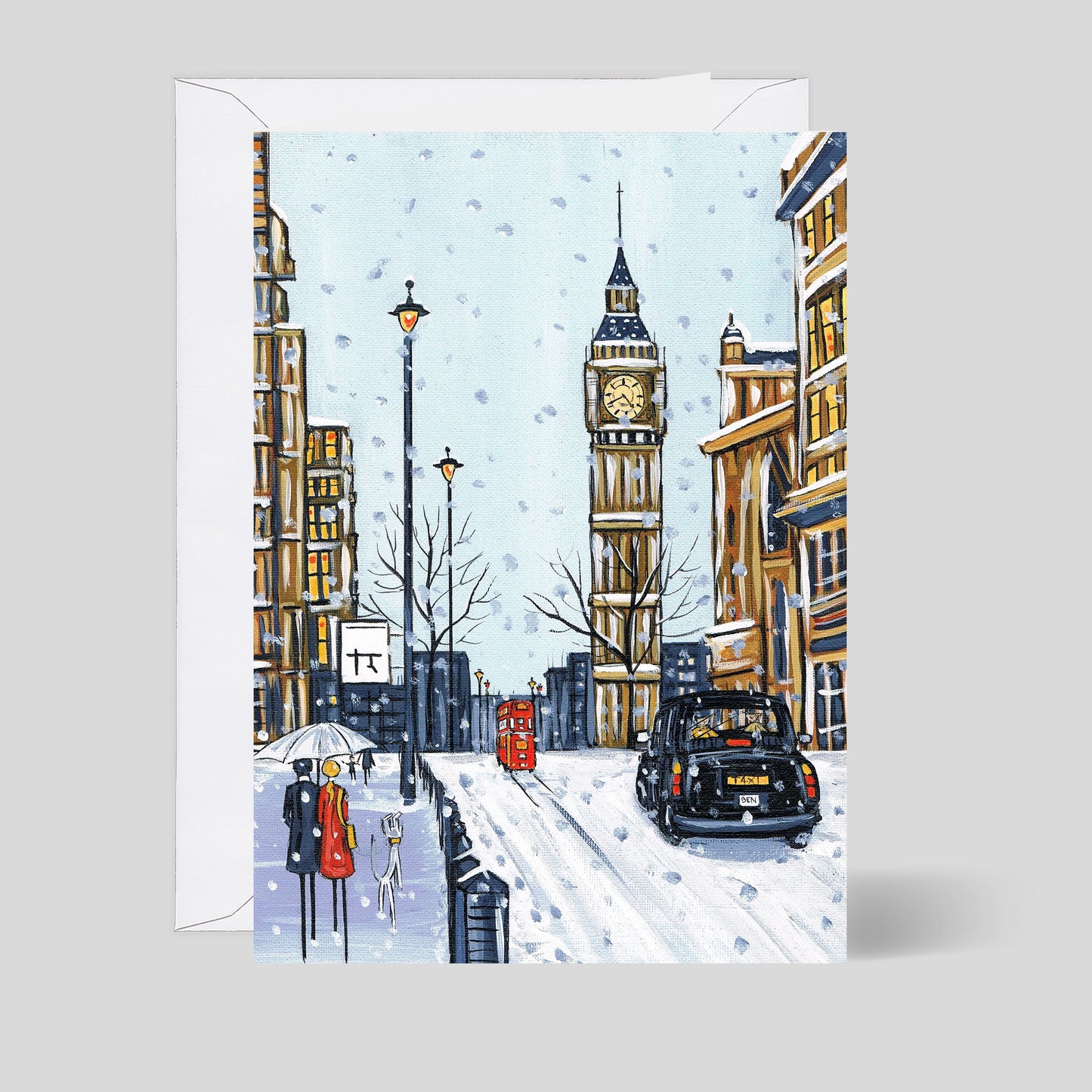 Dan McFall Christmas Card  - Snow Ben