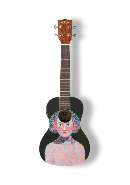 Lisa Wright - A6 Art on a Ukulele Print