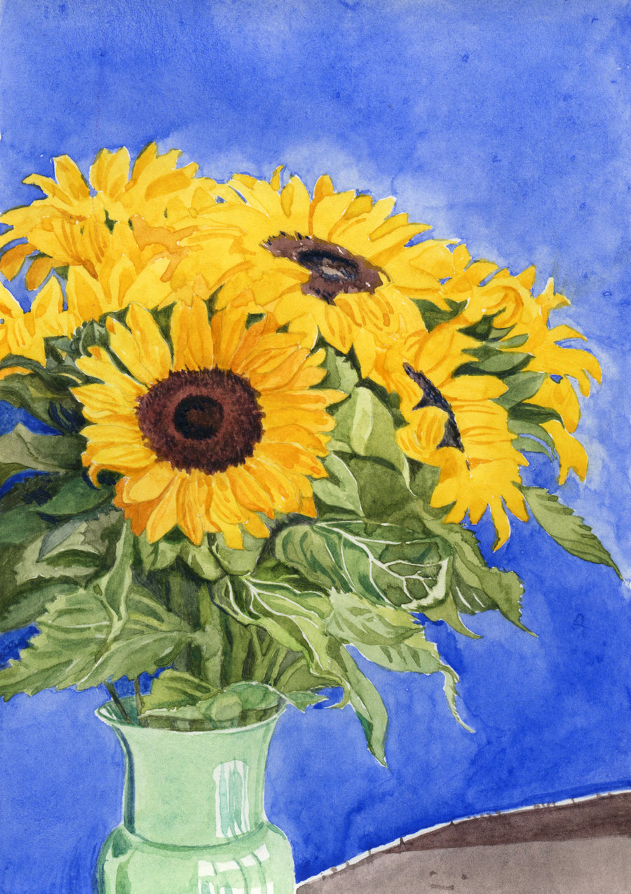 Lot 155 - Janet Marsh - Sunflowers
