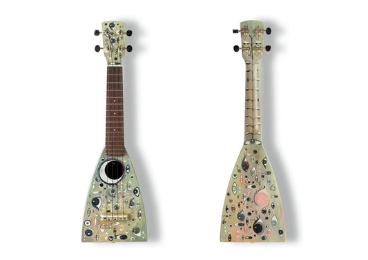 Cathie Pilkington RA - A6 Art on a Ukulele Print