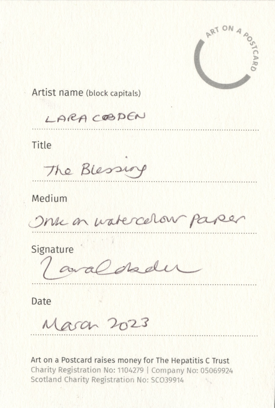 Lot 19 - Lara Cobden - The Blessing