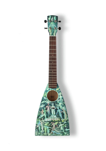 Mick Rooney RA - A6 Art on a Ukulele Print