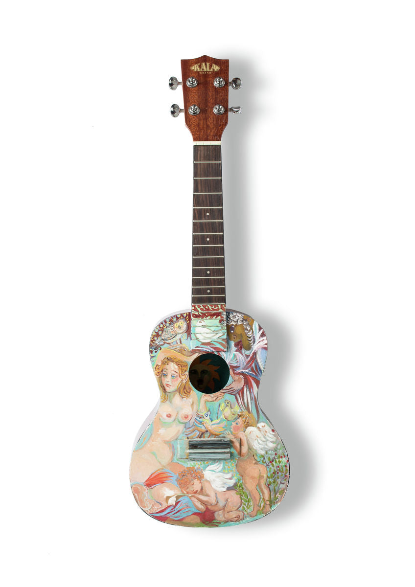 Eugenie Vronskaya - A6 Art on a Ukulele Print