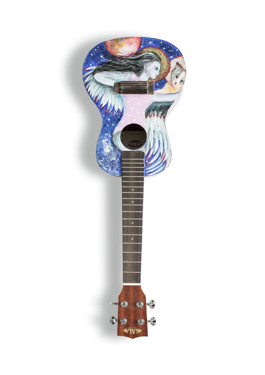 Linda Sutton - A6 Art on a Ukulele Print