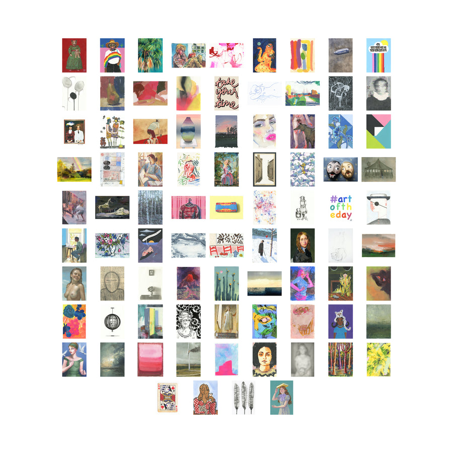 Art on a Postcard 2021 Boxset of 85 Cards