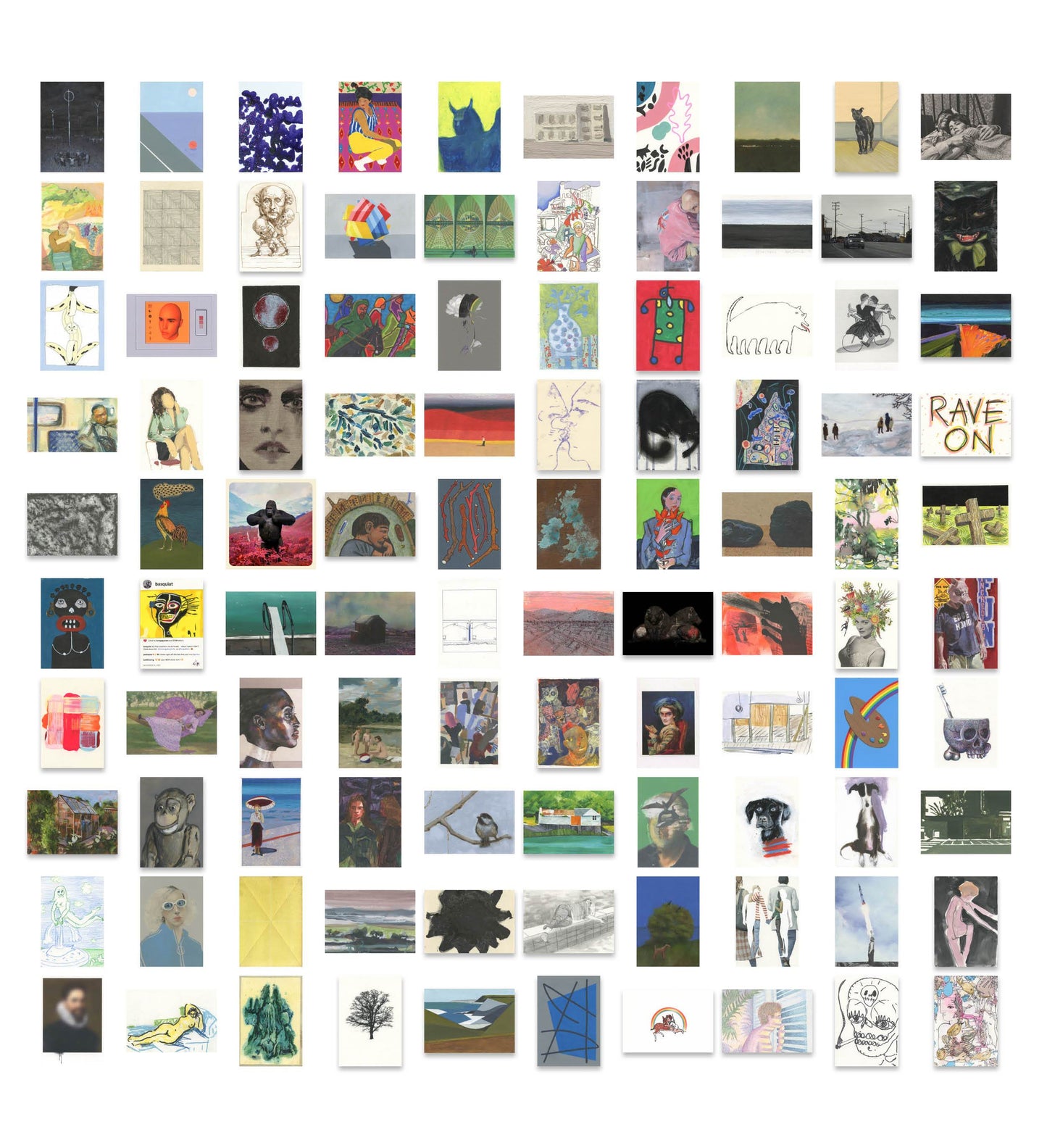 Art on a Postcard 2019 Boxset 85 Postcards