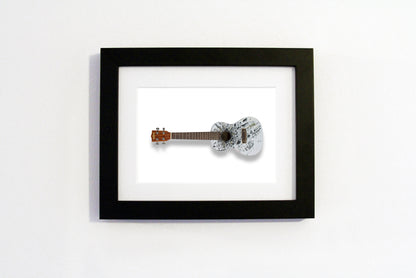 David Mach RA - A6 Art on a Ukulele Print