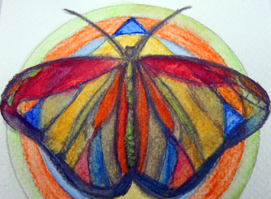 Lot 30 - Lee Sharrock - Sacred Geometry - Butterfly