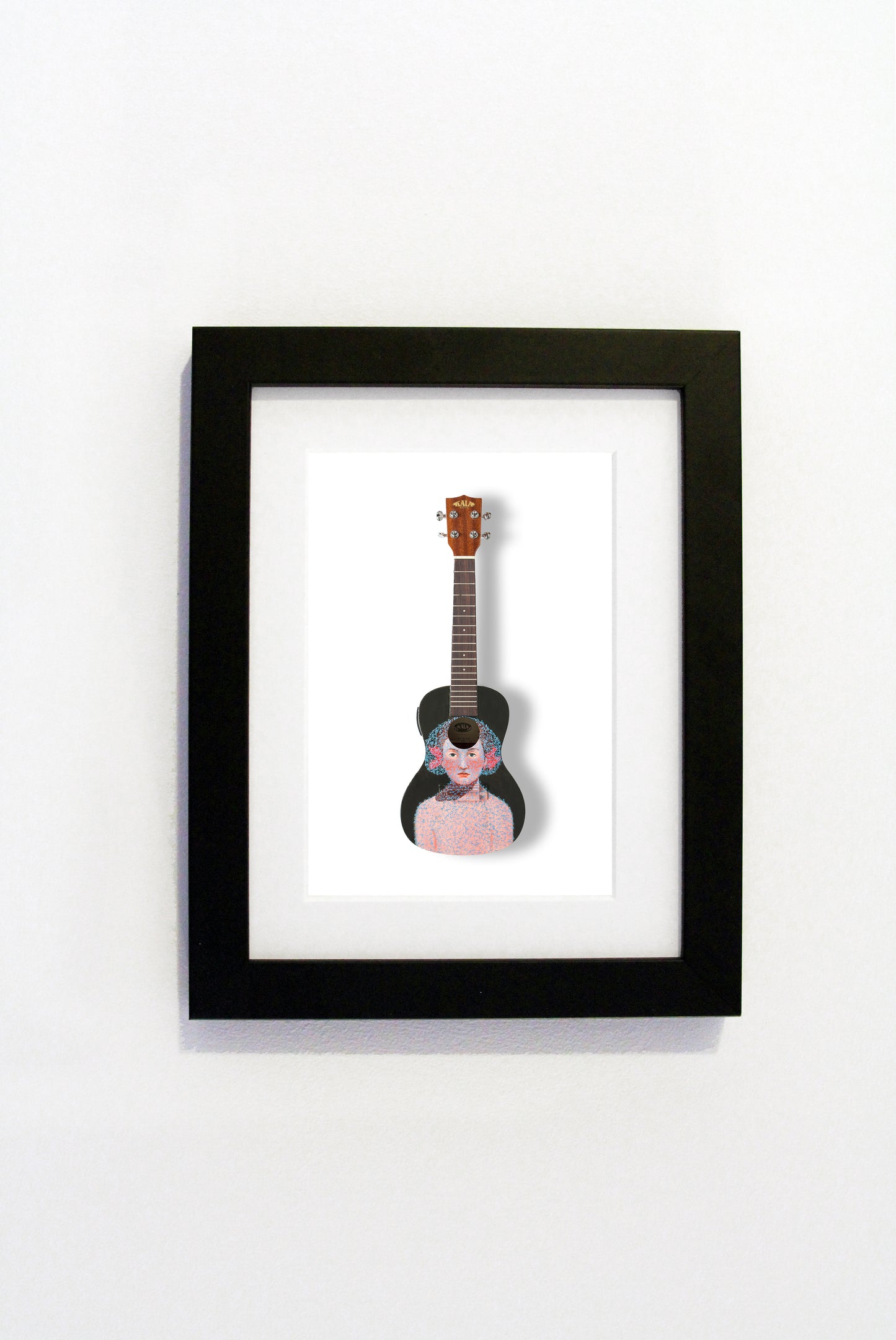 Lisa Wright - A6 Art on a Ukulele Print