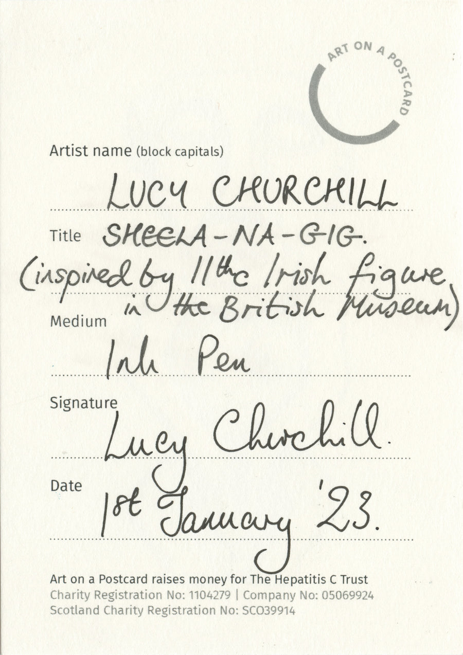 Lot 18 - Lucy Churchill - Sheela-Na-Gig (Inspired by 11thc Irish figure in the British Museum)
