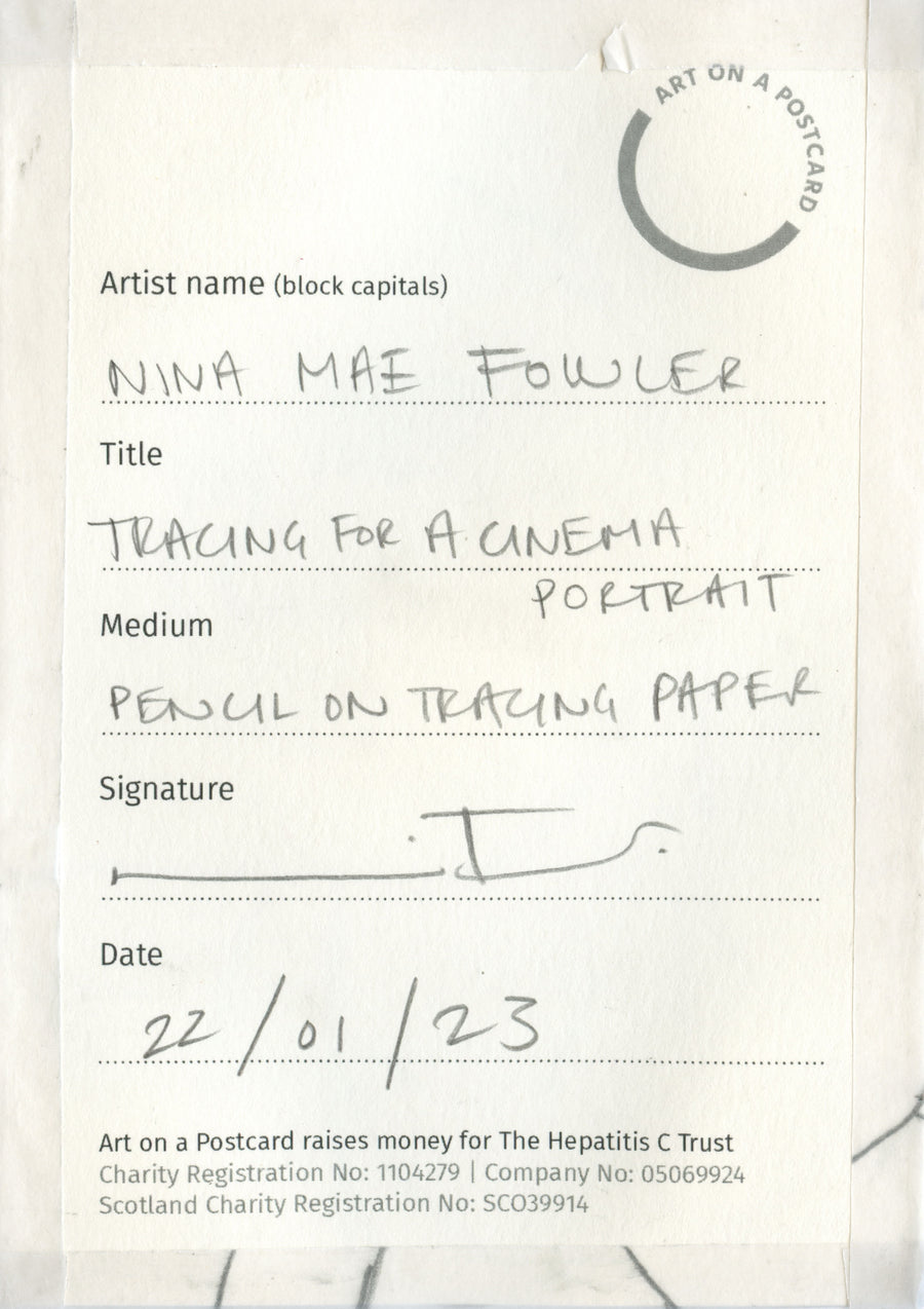 Lot 33 - Nina Mae Fowler - Tracing for a Cinema Portrait