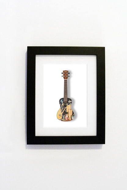 Peter Messer - A6 Art on a Ukulele Print