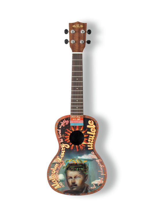 Peter Layzell - A6 Art on a Ukulele Print