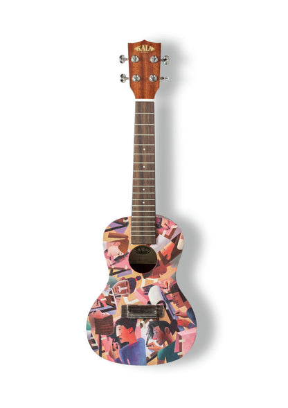 Michael Kirkbride - A6 Art on a Ukulele Print